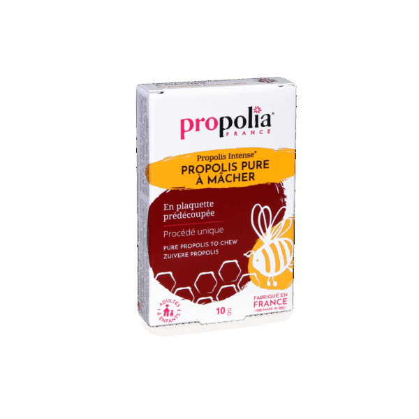 PM10 Chewable pure propolis in precut blister packs