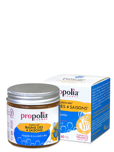 4 Seasons Balm, organic propolis and lavender