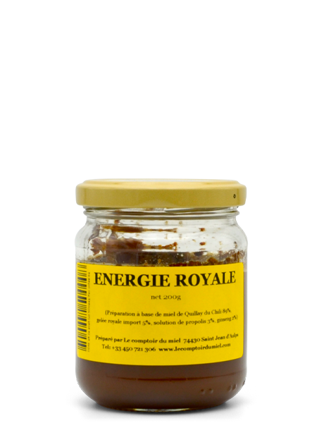 energie-royale Energie royale à base de miel, propolis, gelée royale et ginseng : 200g