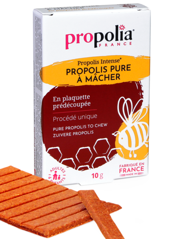 propolis-pure-a-macher-plaquette Organic pure propolis chew: precut blister pack