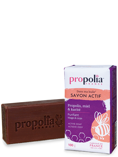 Active soap with propolis, honey and shea butter