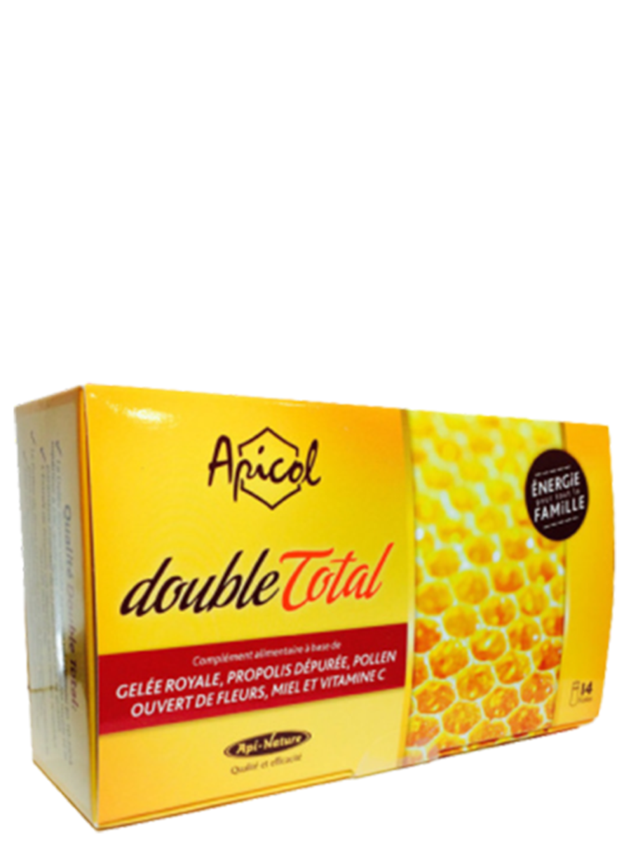 double-total Double total, fioles gelee royale, pollen, propolis