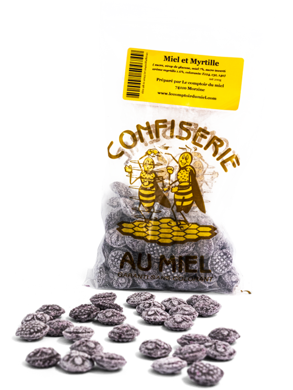 bonbon-myrtilles Bonbons au miel et à la myrtille