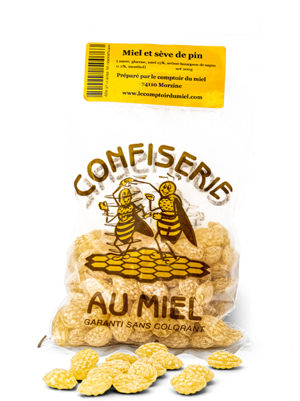 bonbon-seve-de-pin Honey and pine sap candies