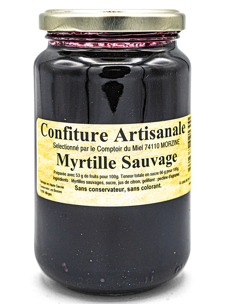 blueberry jam Wild Blueberry artisanal jam 430g jar
