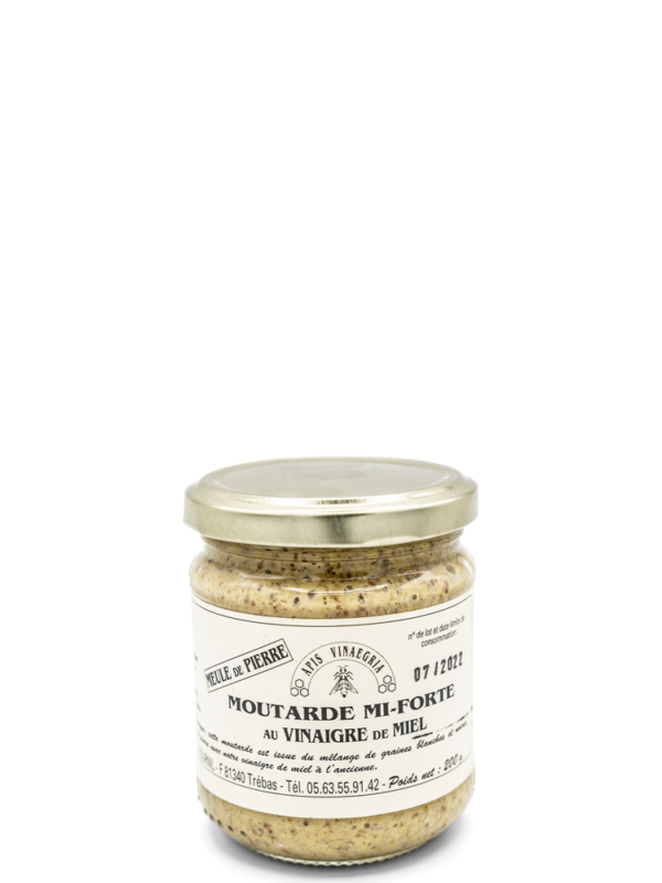 moutarde-vinaigredemiel Moutarde mi-forte au Vinaigre de Miel