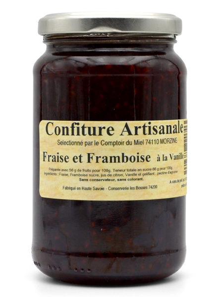 jam-strawberry-raspberry-vanilla Strawberry and Raspberry Jam with Vanilla