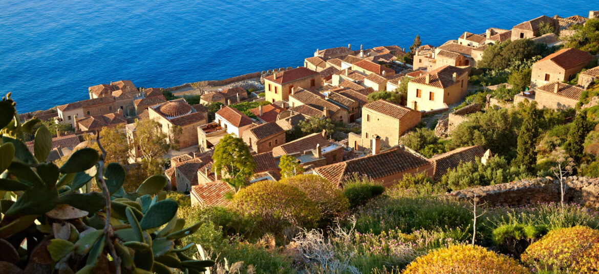 ILE BYZANTINE MONEMVASIA PÉLOPONNÈSE GRÈCE