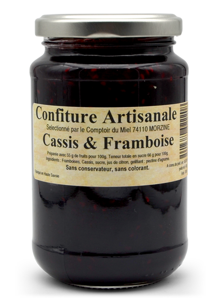 blackcurrant-raspberry jam Blackcurrant and raspberry jam